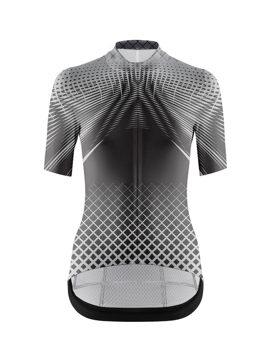 RockBros Men's Geometric Rhythm Mono Burst Cycling Jersey