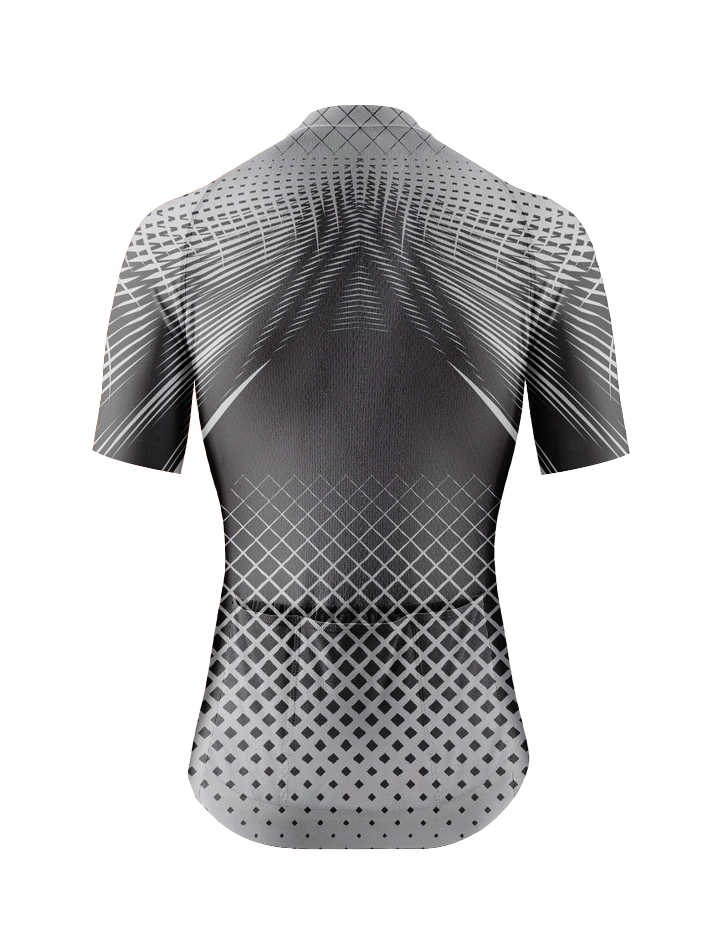 RockBros Men's Geometric Rhythm Mono Burst Cycling Jersey