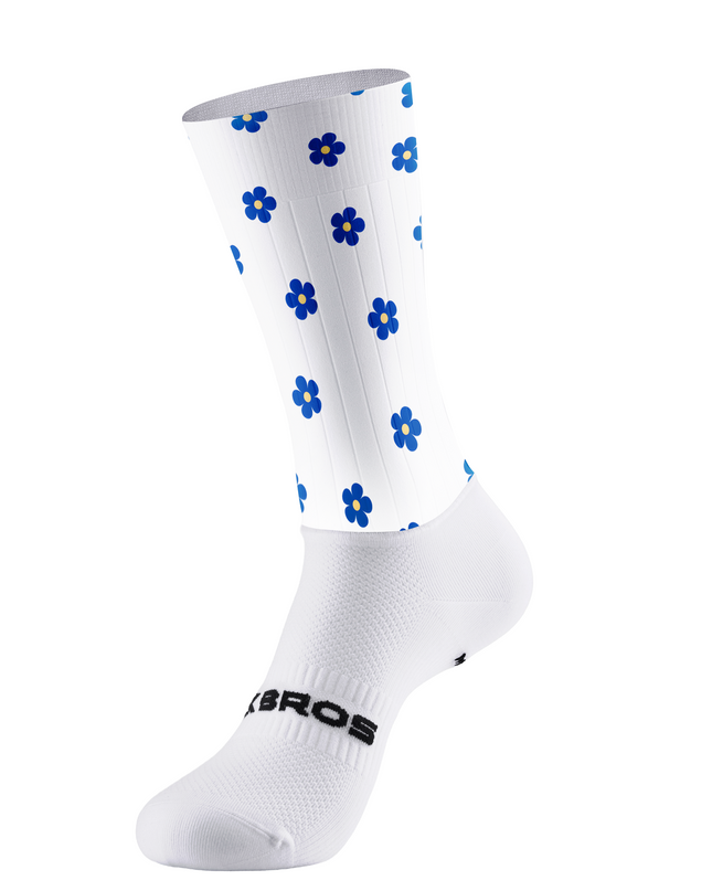 ROCKBROS Women's Blue Blossom Pro Cycling Socks