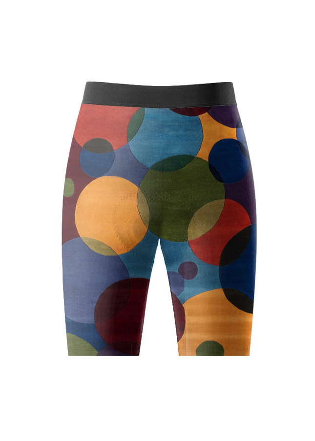 ROCKBROS Men's "Geo Pulse" Halftone Abstract Art Pro Cycling Shorts