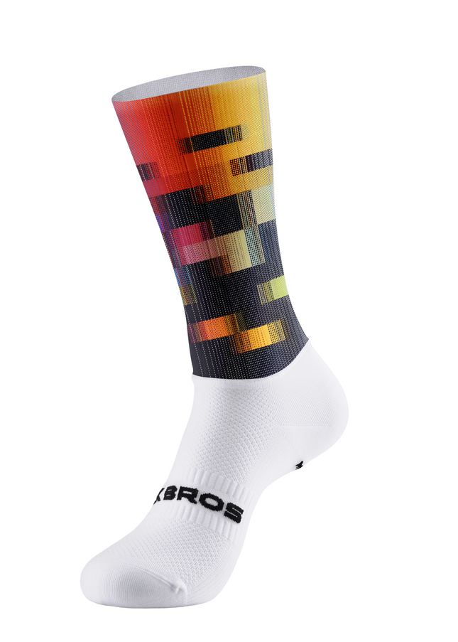 ROCKBROS Men's "Geo Pulse" Halftone Glitch Art Pro Aero Cycling Set