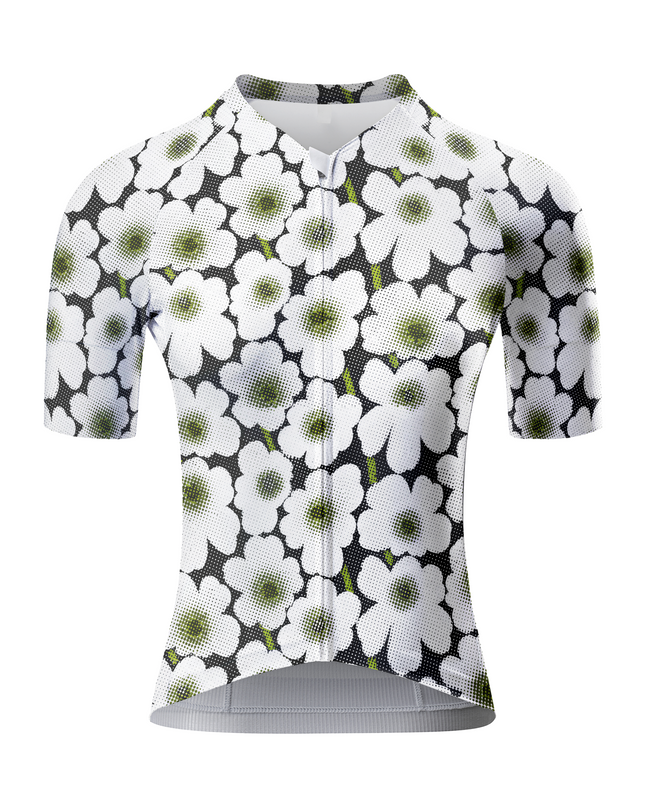 ROCKBROS Women's Heritage Gingham Flora Pro Long-Sleeve Jersey