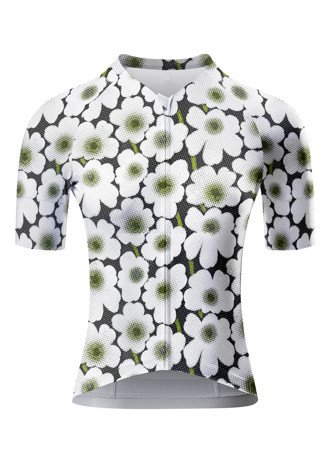 ROCKBROS Women's Heritage Gingham Flora Pro Long-Sleeve Jersey