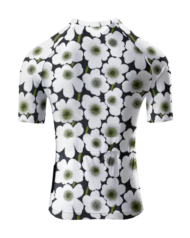 ROCKBROS Women's Heritage Gingham Flora Pro Long-Sleeve Jersey