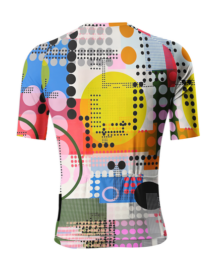 ROCKBROS Men's Bauhaus Multidimensional Collage Pro Short-Sleeve Set