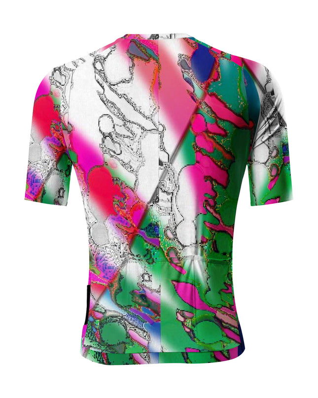 ROCKBROS Men Abstract Glitch Cycling Jersey