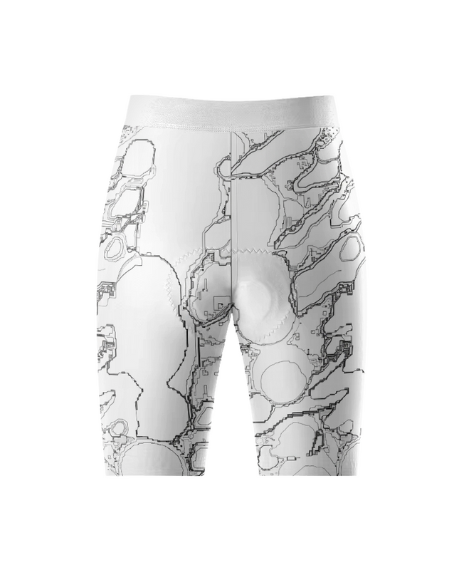ROCKBROS Men Sketch Map Padded Cycling Shorts