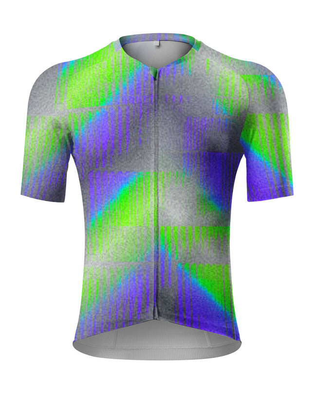 ROCKBROS Men Neon Gradient Cycling Jersey