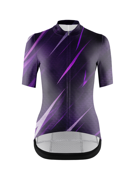 RockBros Men's Geometric Rhythm Violet Shard Cycling Jersey
