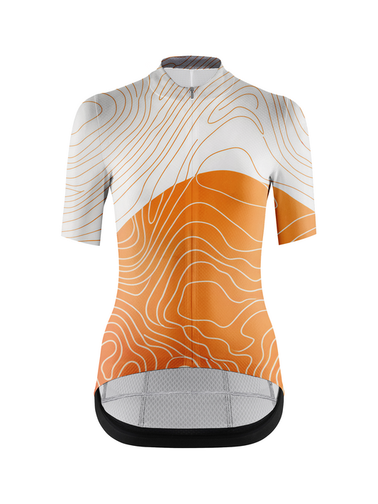 RockBros Women's Liquid Terrain Topo Map Cycling Jersey