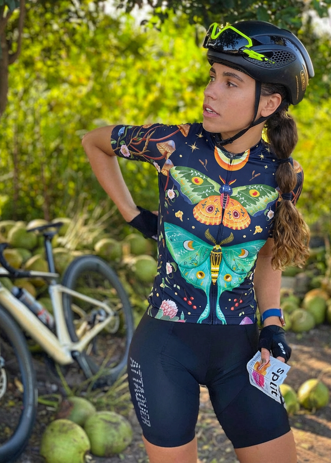 ROCKBROS Women's "Nocturnal Wings" All-Weather Fantasy Art Pro Aero Jersey