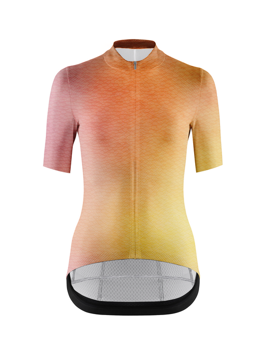RockBros Women's Sunset Glow Gradient Cycling Jersey