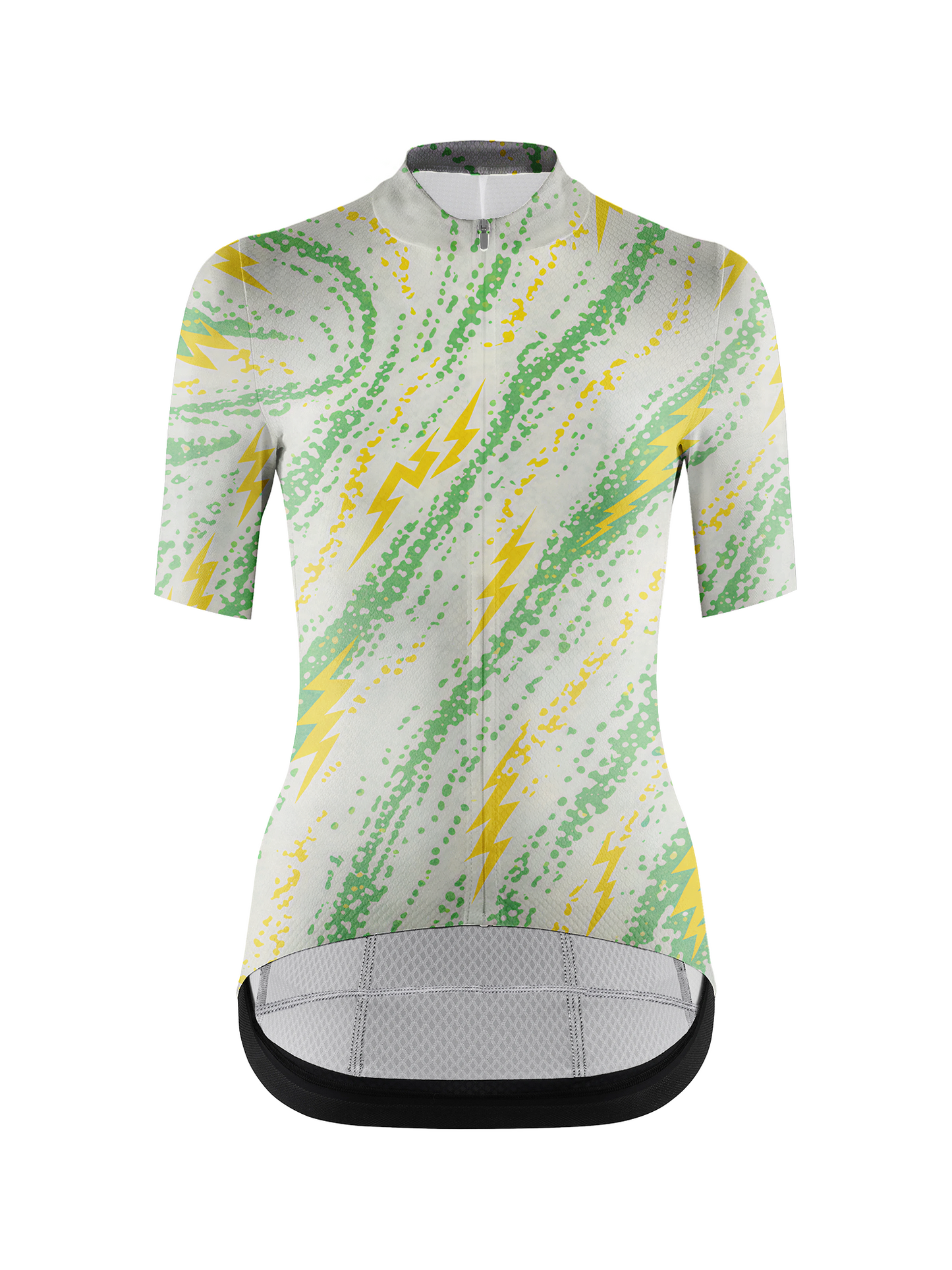 RockBros Men's Volt Green Splatter Cycling Jersey