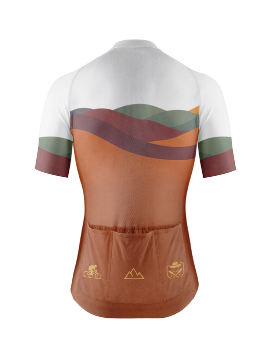 RockBros Men's Earth Tone Horizon Cycling Jersey
