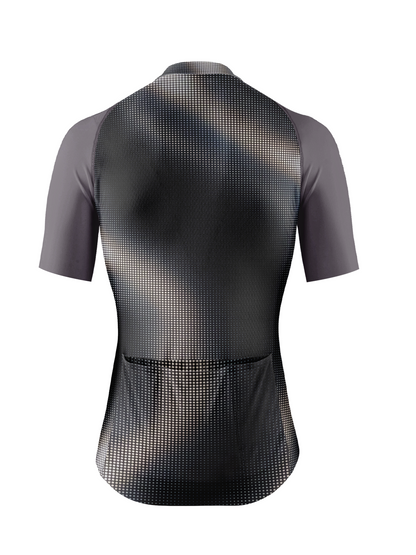 RockBros Men's "Carbon Flash" Halftone Gradient Performance Cycling Jersey