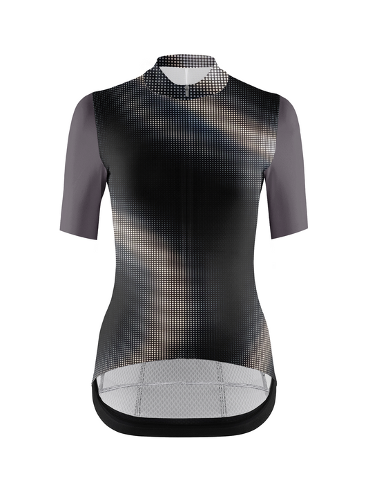 RockBros Men's "Carbon Flash" Halftone Gradient Performance Cycling Jersey