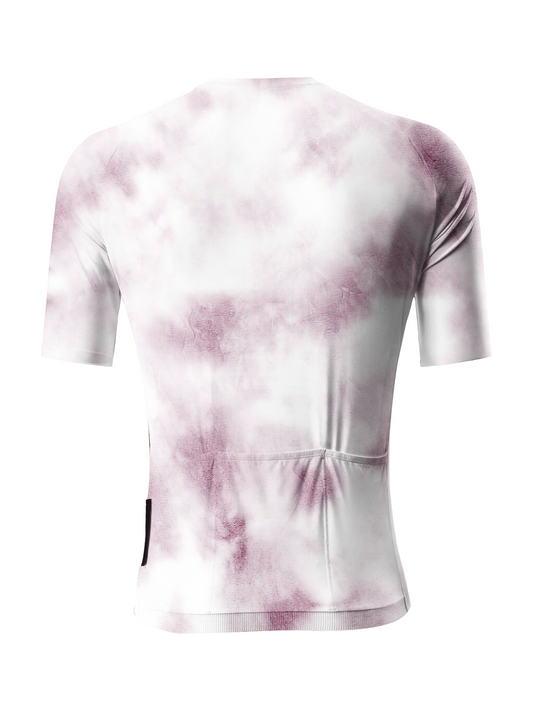 RockBros Women's "Rosé Haze" Artistic Marble Wash Cycling Jersey