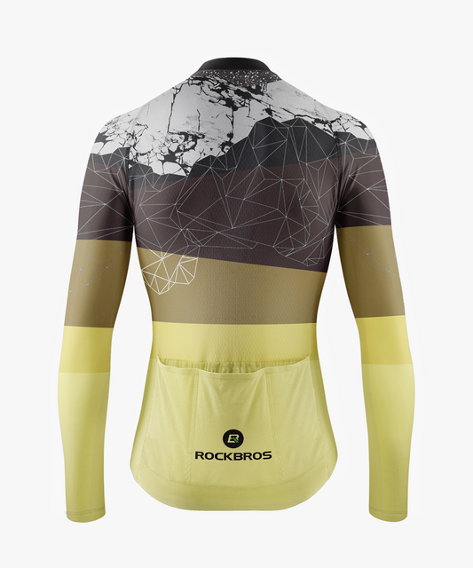 RockBros Men's Beige & Brown Mountain Cycling Jersey