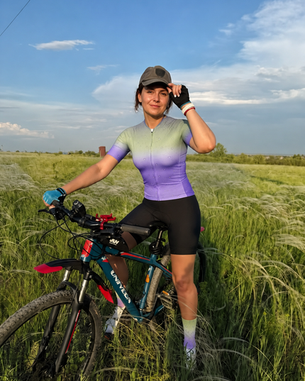 ROCKBROS Women's Dewdrop Gradient Pro Aero Cycling Jersey
