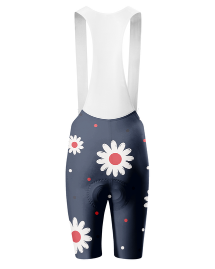 ROCKBROS Women's Retro Floral Cycling Bib Shorts