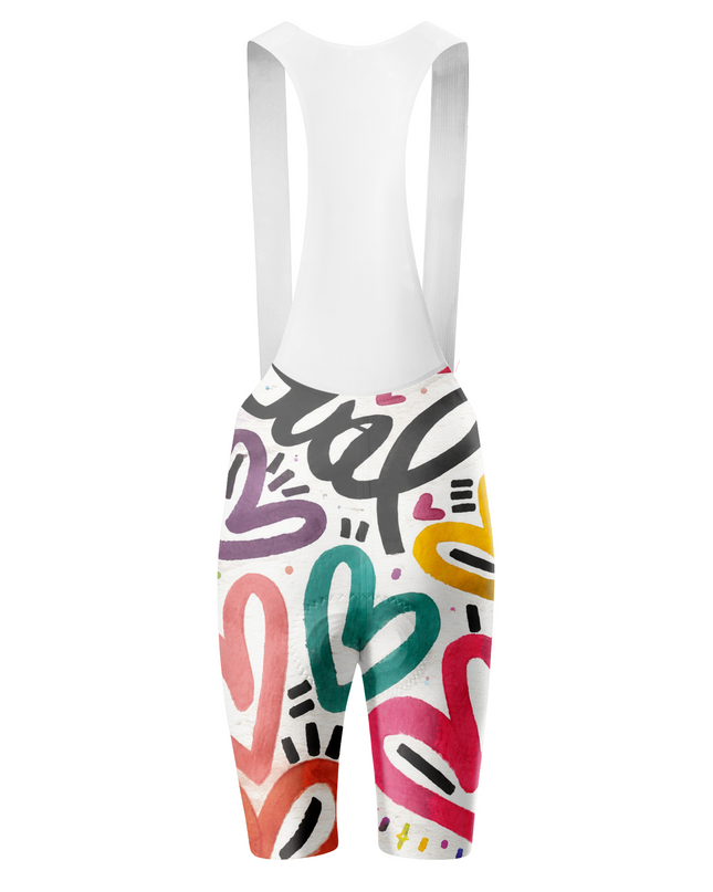 ROCKBROS Women's Rainbow Graffiti Cycling Bib Shorts