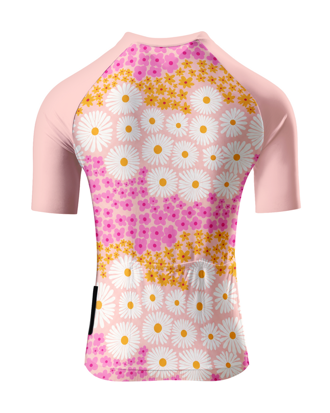 ROCKBROS Women Early Morning Flower Pink Cycling Jersey