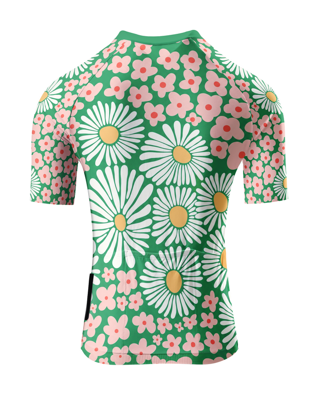 ROCKBROS Women Early Morning Flower Green Cycling Jersey