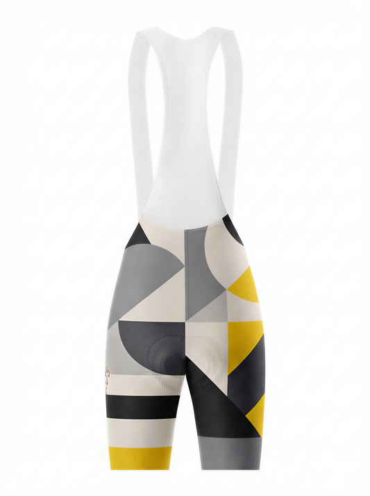 RockBros Unisex Geometric Flow Modern Art Cycling Bib Shorts