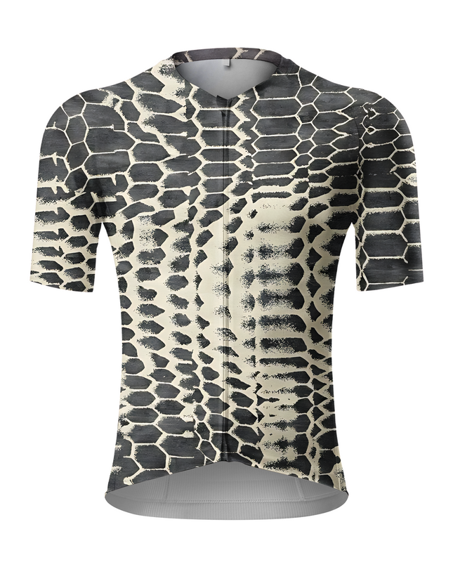 RockBros Men's "Wild Shadow" Python Pattern Performance Cycling Jersey