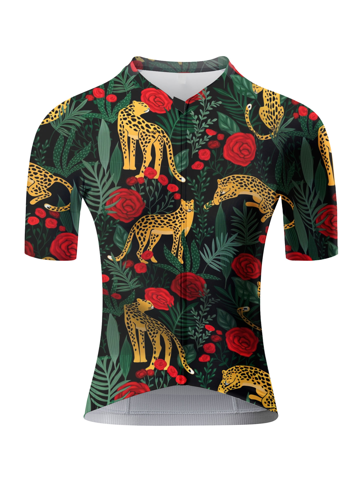 ROCKBROS Women's "Crimson Safari" Exotic Floral Art Pro Aero Jersey