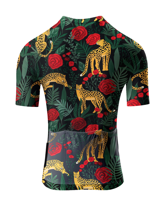 ROCKBROS Women's "Crimson Safari" Exotic Floral Art Pro Aero Jersey