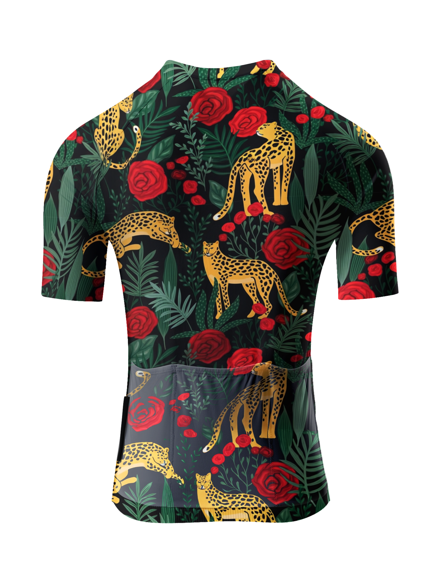 ROCKBROS Women's "Crimson Safari" Exotic Floral Art Pro Aero Jersey