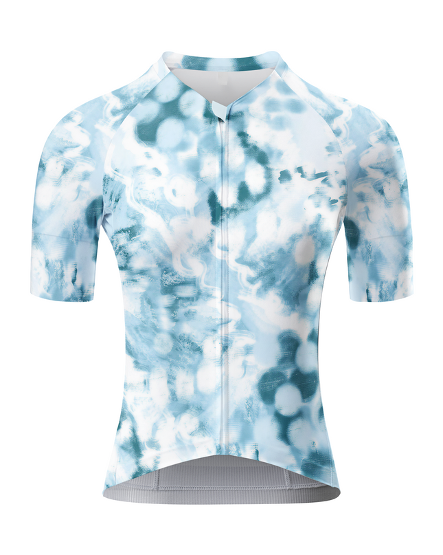 RockBros Women's "Cloud Drift" Abstract Sky-Print Aero Cycling Jersey