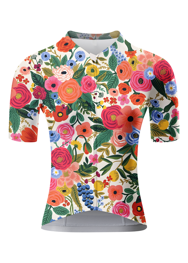 RockBros Women's "Spring Bloom" Vintage Botanical Art Pro Aero Jersey