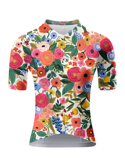 ROCKBROS Women's "Spring Bloom" Vintage Botanical Art Pro Aero Jersey