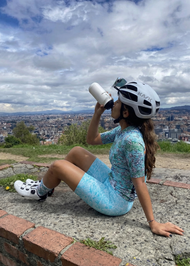 ROCKBROS Women's Earth Day Limited Teal Reef Classical Filigree Jersey