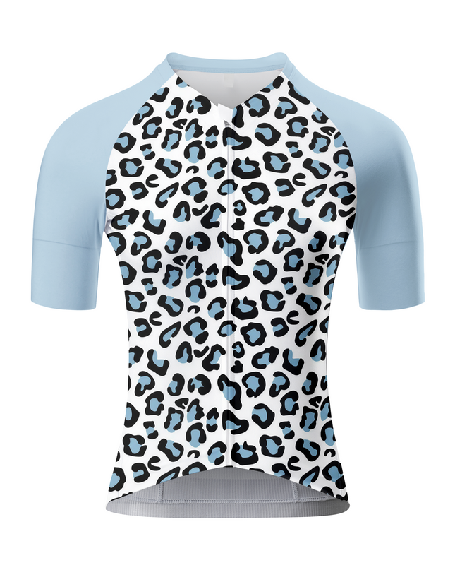 ROCKBROS Women's Glacier Aura All-Weather Soft-Tone Leopard Cycling Bib Shorts