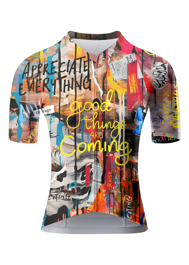 RockBros Women's "Studio Splatter" Action Painting Pro Aero Jersey