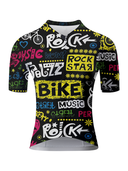 RockBros Women's "Urban Maze" Optical Graffiti Pro Aero Jersey