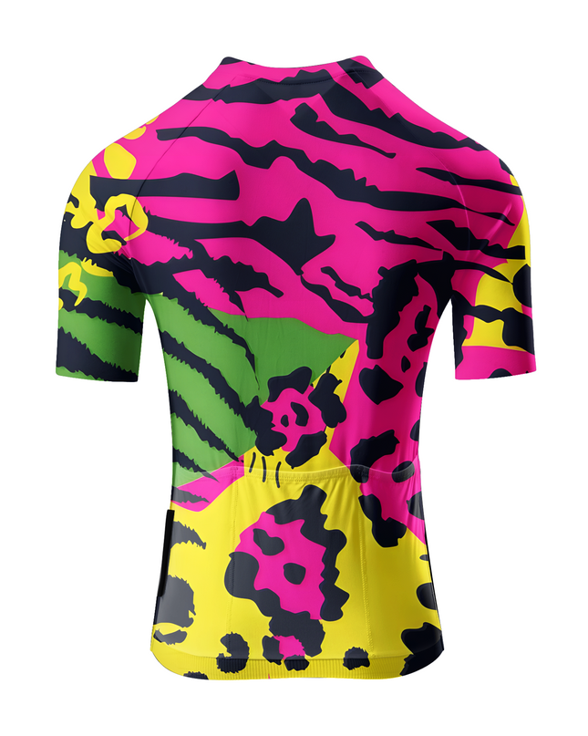 RockBros Women's "Cyber Current" Futuristic Abstract Pro Aero Jersey
