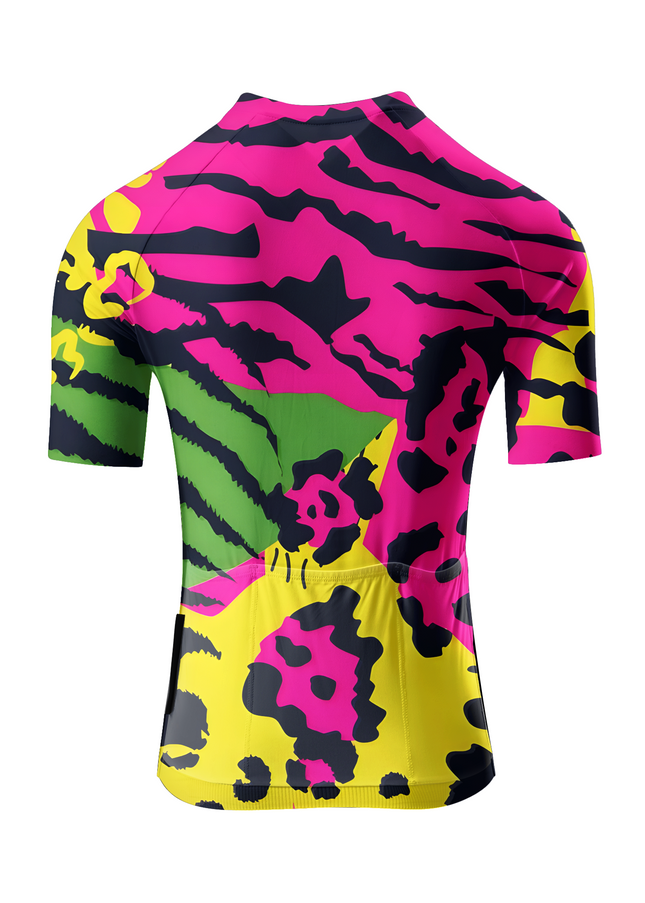 RockBros Women's "Cyber Current" Futuristic Abstract Pro Aero Jersey