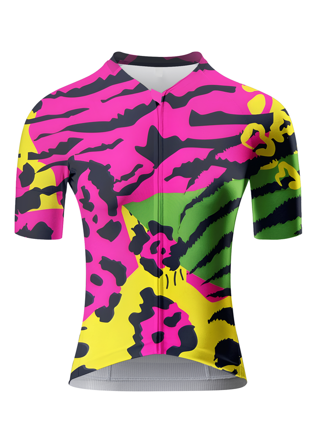 RockBros Women's "Cyber Current" Futuristic Abstract Pro Aero Jersey