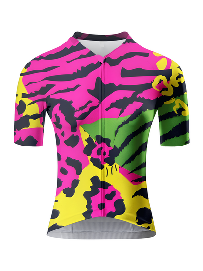 RockBros Women's "Cyber Current" Futuristic Abstract Pro Aero Jersey