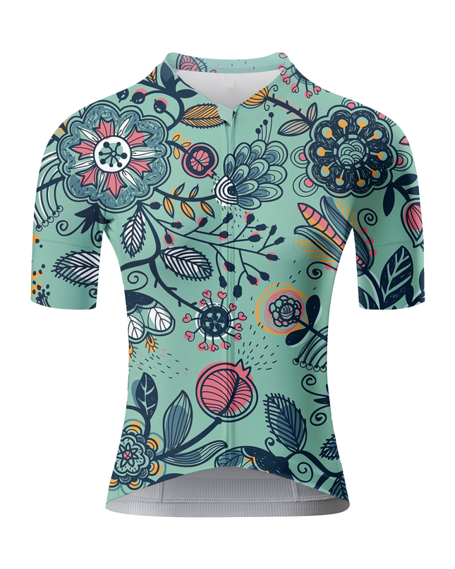 ROCKBROS Women's "Folk Flora" All-Weather Artistic Pro Aero Jersey