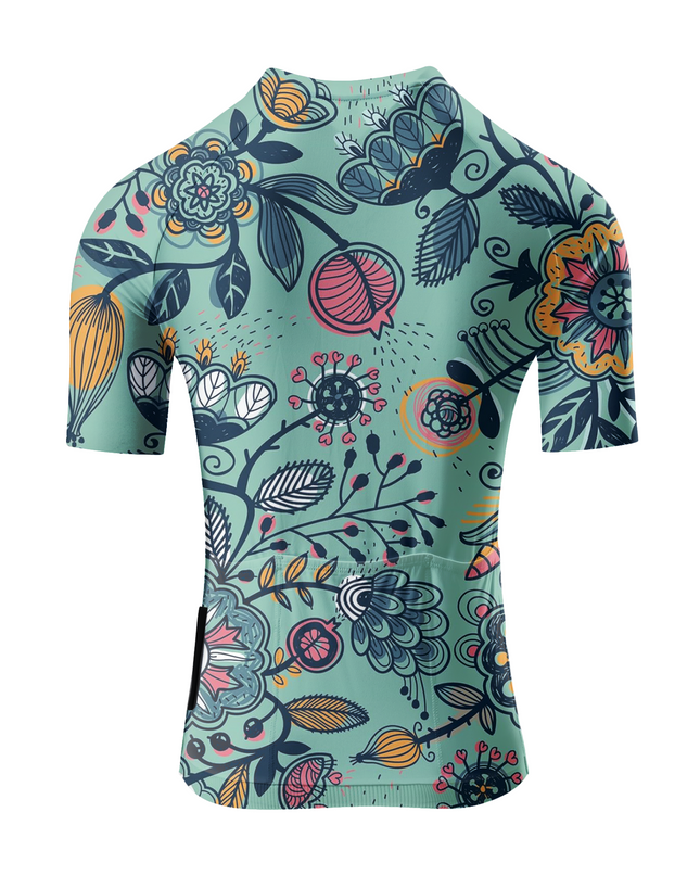 ROCKBROS Women's "Folk Flora" All-Weather Artistic Pro Aero Jersey