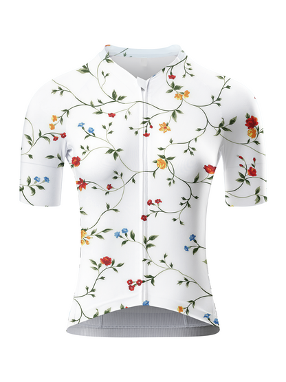 ROCKBROS Women's "Pastoral Vines" All-Weather Fine-Art Pro Aero Jersey