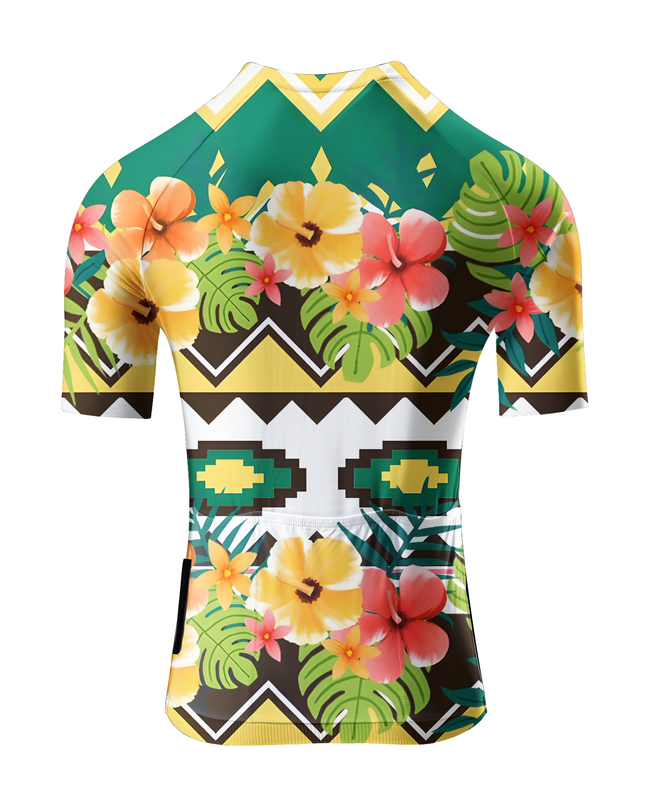 ROCKBROS Women's "Sunlit Aztec" Tropical Flora Art Pro Aero Jersey