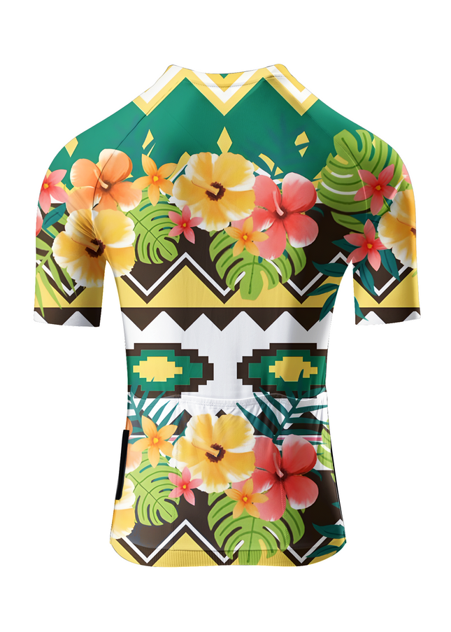 ROCKBROS Women's "Sunlit Aztec" Tropical Flora Art Pro Aero Jersey