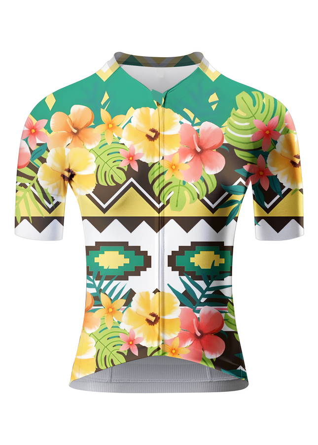 ROCKBROS Women's "Sunlit Aztec" Tropical Flora Art Pro Aero Jersey