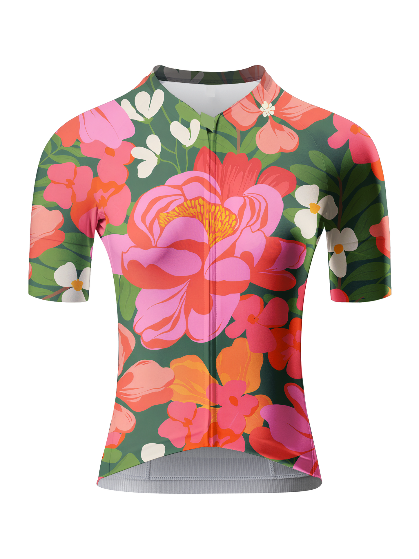ROCKBROS Women's "Lush Peony" Oversized Botanical Art Pro Aero Jersey